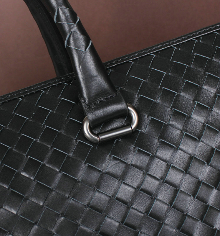 Bottega Veneta intrecciato VN briefcase M80001A black